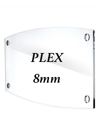 Targa Plex ELL 21X12 cm